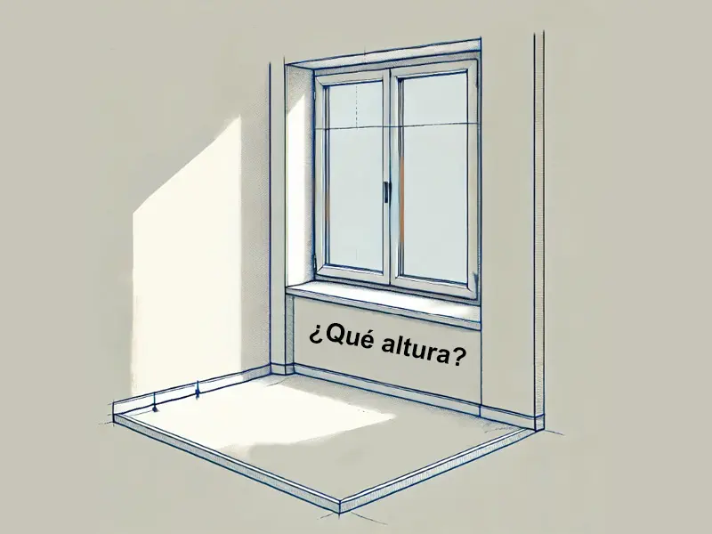 Altura de las ventanas desde el suelo